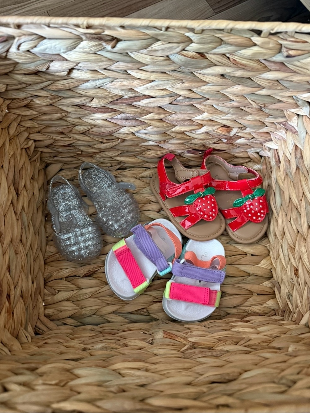 Kids Red Strawberry Sandals - (Brand Unclear)